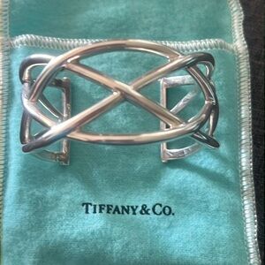 Tiffany & Co. Wide Celtic Braided Knot Bangle Bracelet